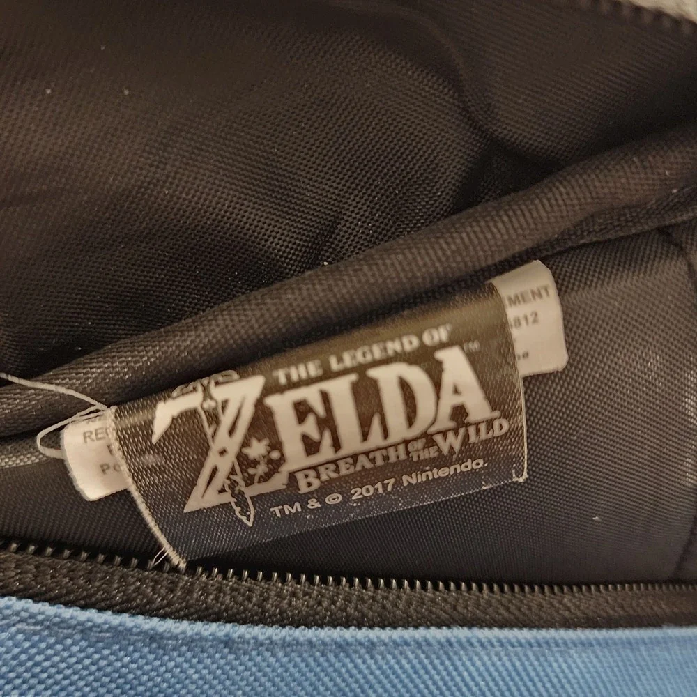 Nintendo Backpack Unisex Large Blue Zelda Breath of the Wild Link Graphic Bag